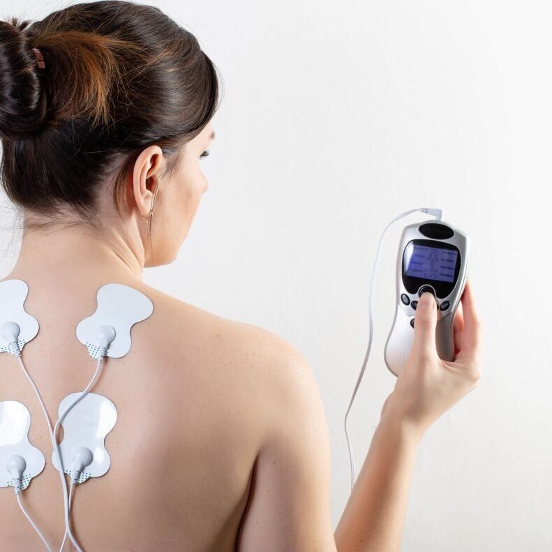 Biosensors using medical release liner on persons back.